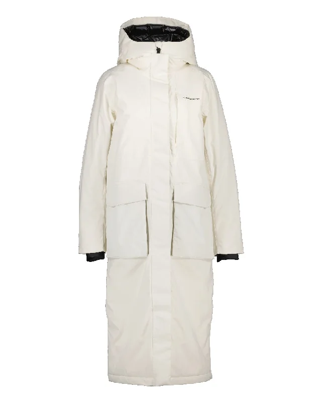 Didriksons Leya Womens Parka Long 3 Classic Zipper Parka Jacket