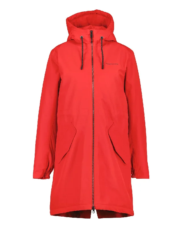 Didriksons Marta-Lisa Womens Parka 2 Chic Belted Parka Coat
