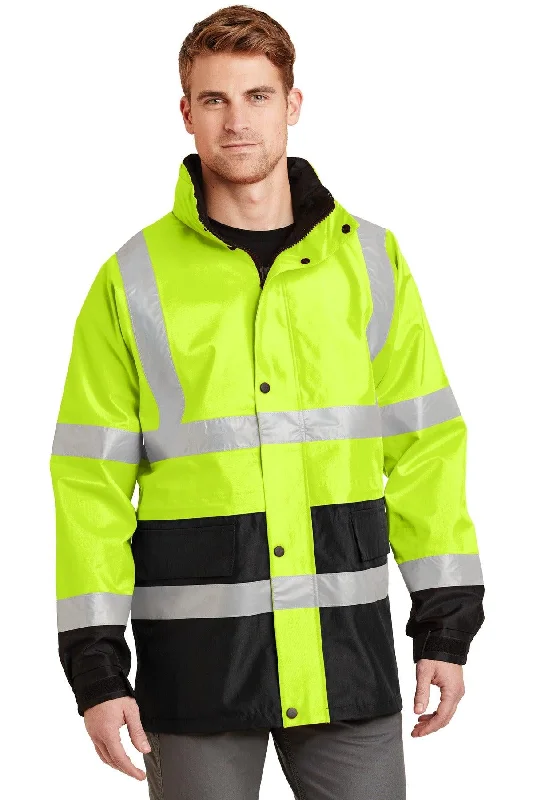 CornerStone - ANSI 107 Class 3 Waterproof Parka. CSJ24 Elegant Plush Fur Parka