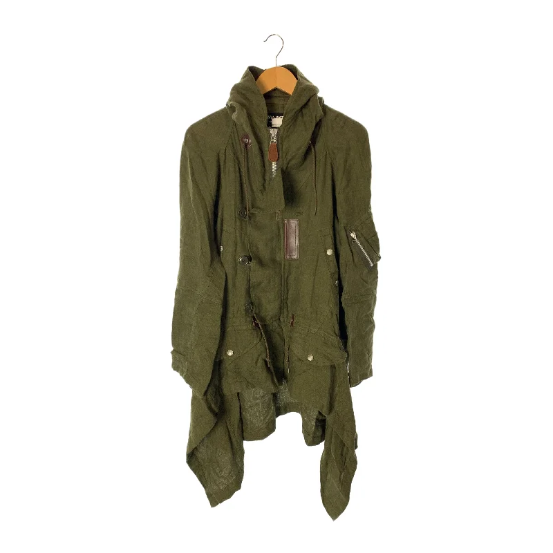 JUNYA WATANABE COMME des GARCONS/Mod Parka/S/KHK/Linen/JE-J045 Long Puffer Parka Coat