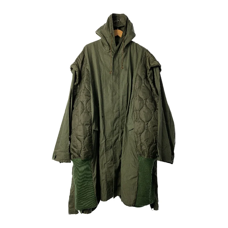 77circa/Mod Parka/Khaki/Cotton/ Warm Hoodie Parka Jacket