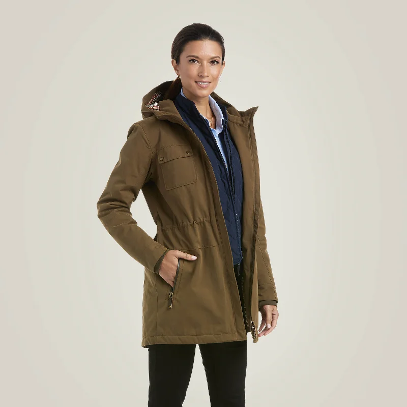 Ariat Women's Argentium Parka Elegant Faux Leather Parka