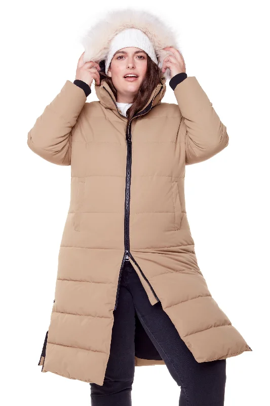 KLUANE PLUS | WOMEN'S VEGAN DOWN (RECYCLED) ULTRA LONG LENGTH PARKA (PLUS SIZE) Waterproof Snowproof Parka Jacket KLUANE PLUS | WOMEN'S VEGAN DOWN (RECYCLED) ULTRA LONG LENGTH PARKA (PLUS SIZE) Waterproof Snowproof Parka Jacket