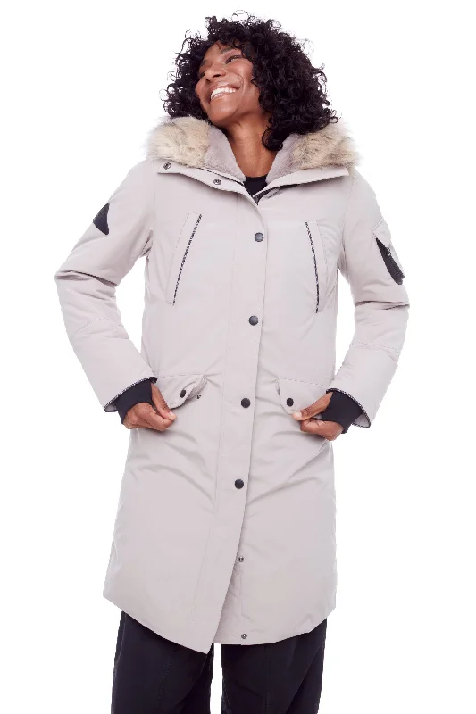 LAURENTIAN | WOMEN'S VEGAN DOWN (RECYCLED) LONG PARKA Padded Snowproof Parka Coat