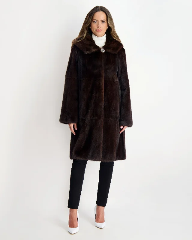 Mink Parka Snowproof Mid-Length Parka