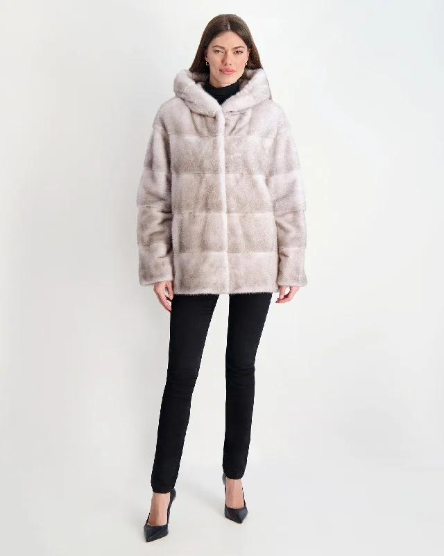 Mink Parka Elegant Tailored Parka Jacket