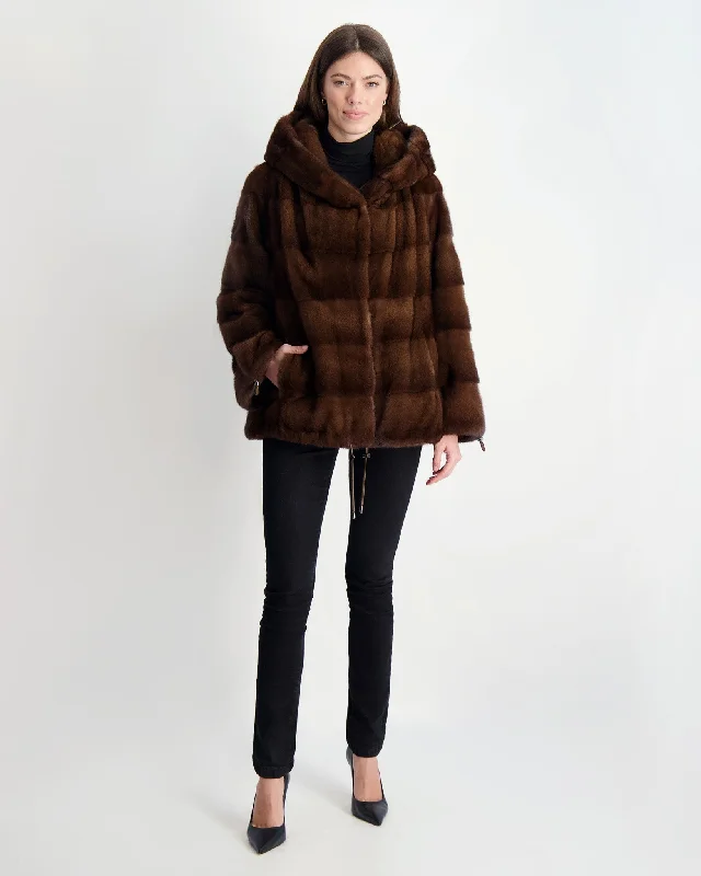 Mink Parka Stylish Layered Parka Jacket