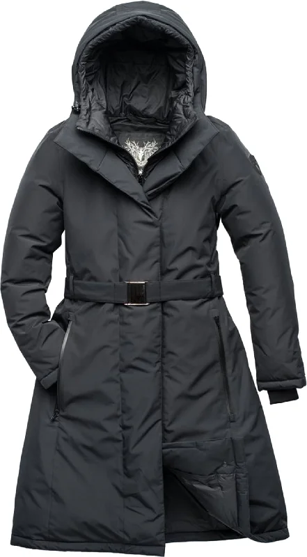 Lara Belted Parka - Women's|-|Parka à ceinture Lara - Femme Thermal Cotton Parka Coat Lara Belted Parka - Women's|-|Parka à ceinture Lara - Femme Thermal Cotton Parka Coat