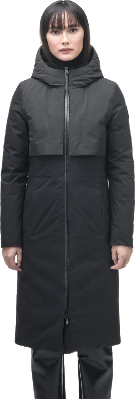 Iris Long Parka - Women's|-|Parka long Iris - Femme Elegant Tailored Parka Jacket