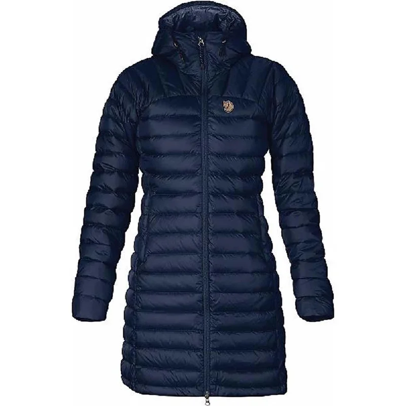Women's Snow Flake Parka Stylish Buttoned Parka Coat
