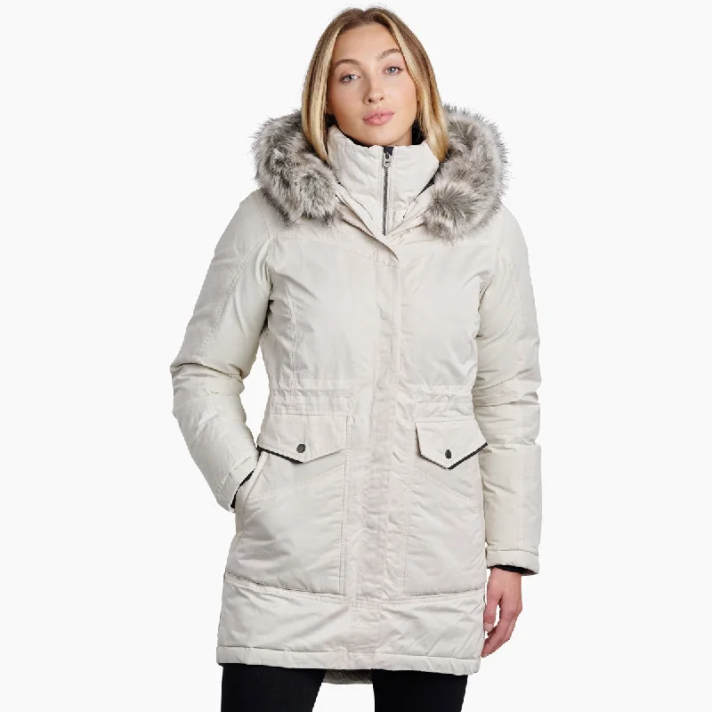 Women's Ukon Down Parka Elegant Mid-Length Parka