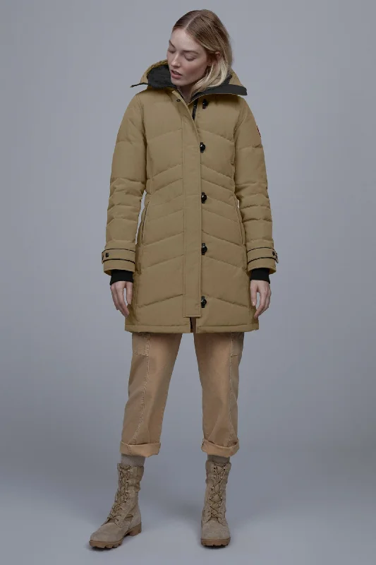 Womens Heritage Lorette Parka - Tan Trendy Long Hooded Parka