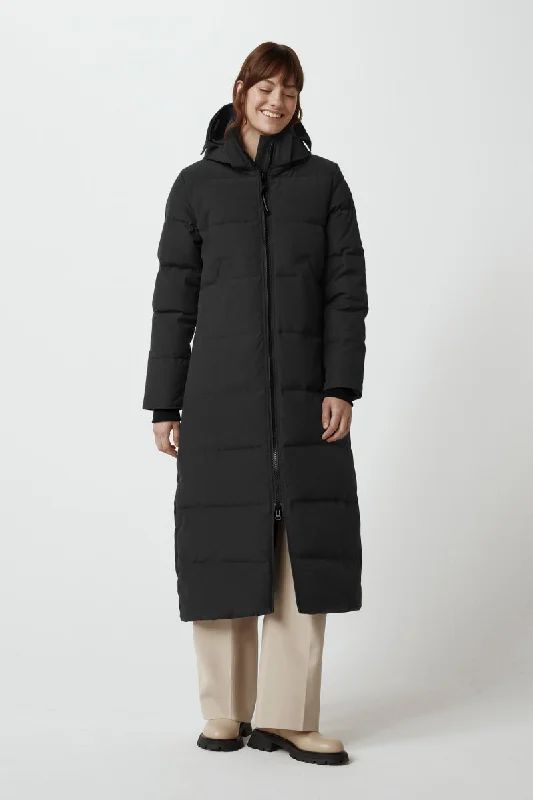 Womens Mystique Heritage Parka - Black Puffer Hooded Parka Coat