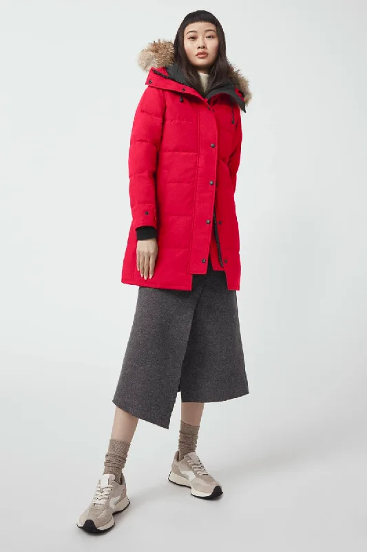Womens Heritage Shelburne Parka Fusion Fit Long Puffer Parka Coat