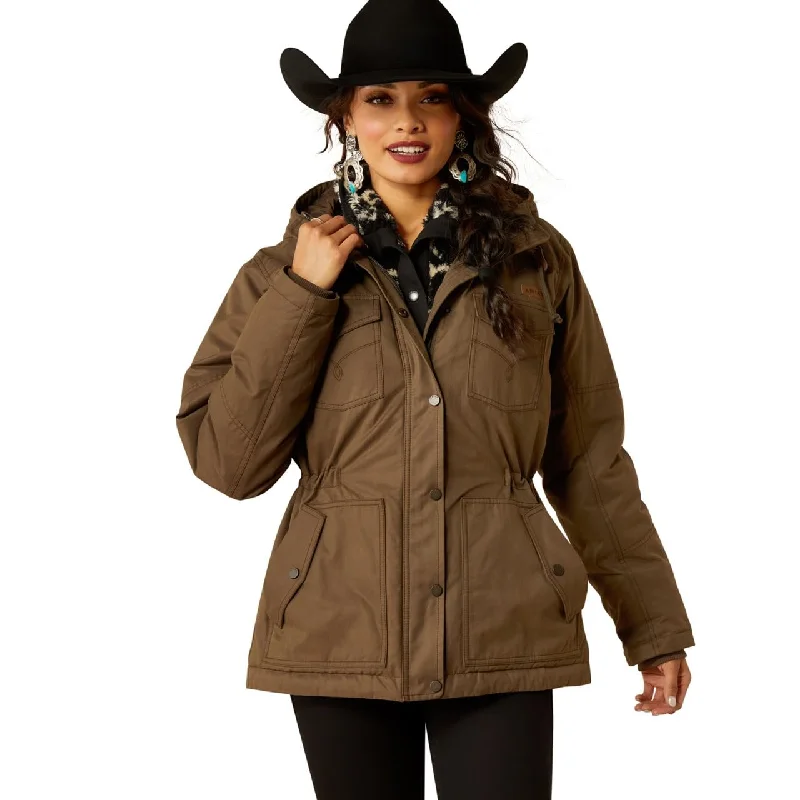 Ariat Women's Grizzly 2.0 Parka, Banyan Bark Classic Quilted Parka Coat