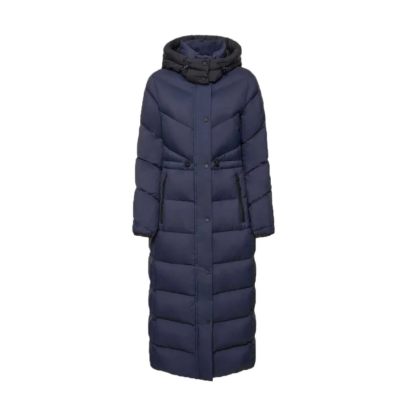 Moose Knuckles Ladies Flighweight Belle Cote Parka in Navy Lightweight Insulated Parka Jacket