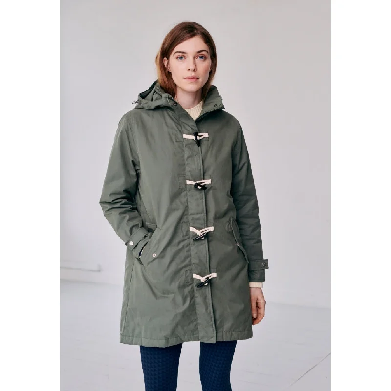 Sarona Parka - Green Elegant Fur Collar Parka