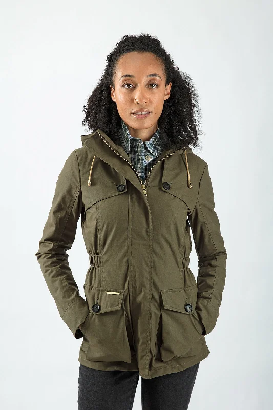 Wax Parka in Military Green Classic Thick Winter Parka