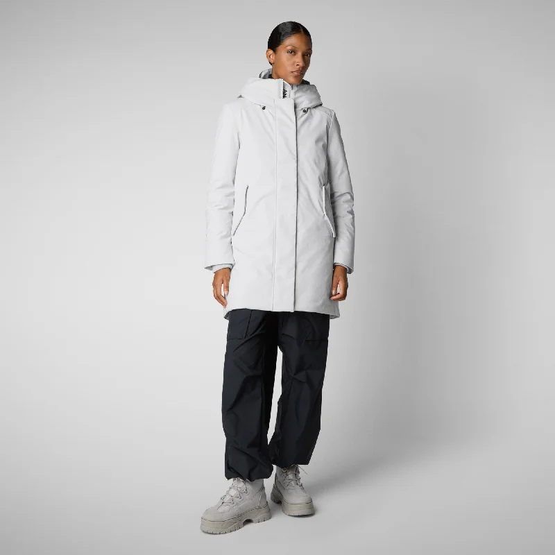 PARKA DONNA CON CAPPUCCIO NELLIE GRIGIO NEBBIA Waterproof Quilted Parka Jacket