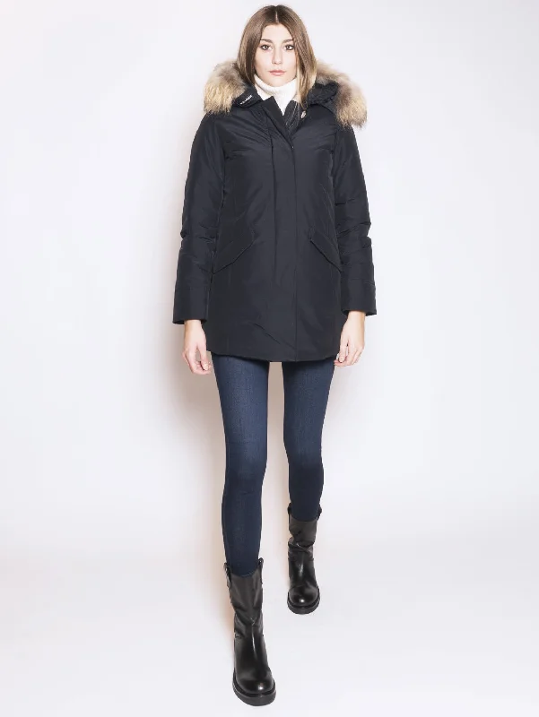 Giaccone parka in ramar Blu Casual Everyday Parka Jacket