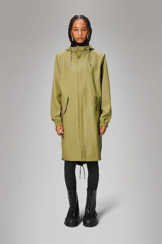 Fishtail Parka - Khaki Trendy Oversized Long Parka