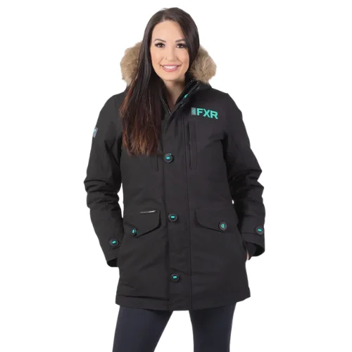 Women's Svalbard Parka Belted Stylish Parka Jacket