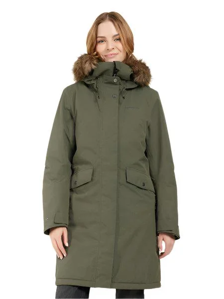 Didriksons Women's Erika Parka Hooded Puffy Parka Coat