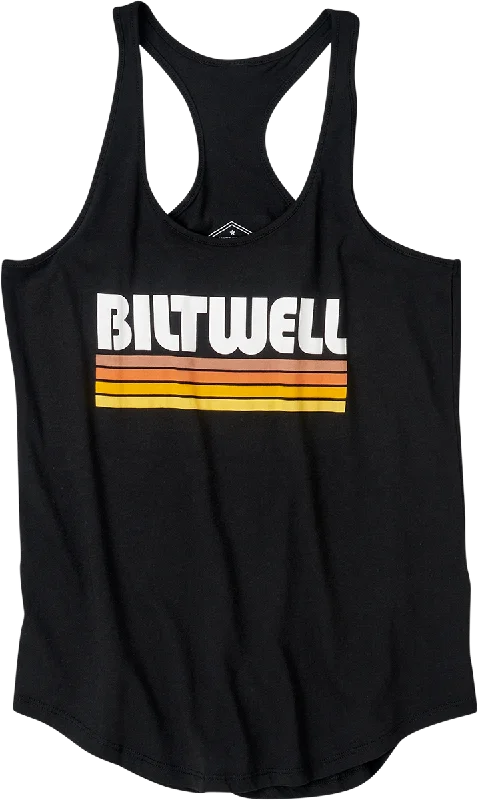 BILTWELL Women's Surf Tank Top - Black - XL 8142-045-005 fitted tank top