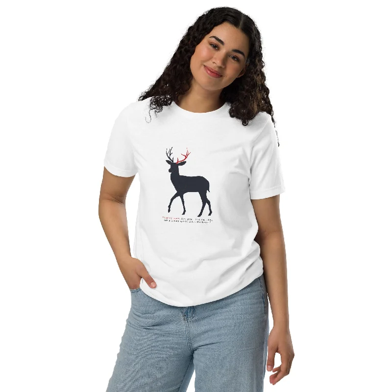 A Merry Heart Graphic Women Staple Eco T-shirt Anti-Shrink Durable Soft