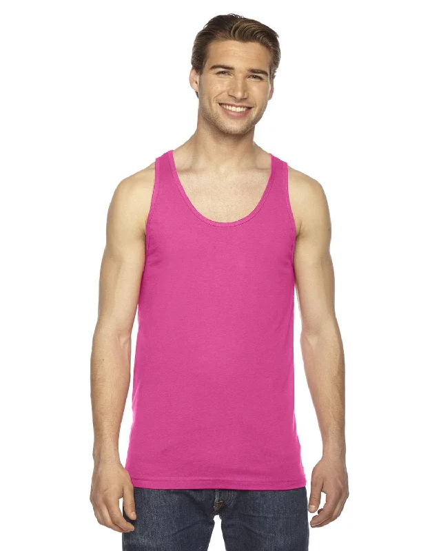 American Apparel Unisex Fine Jersey Tank | Fuchsia bright tank top