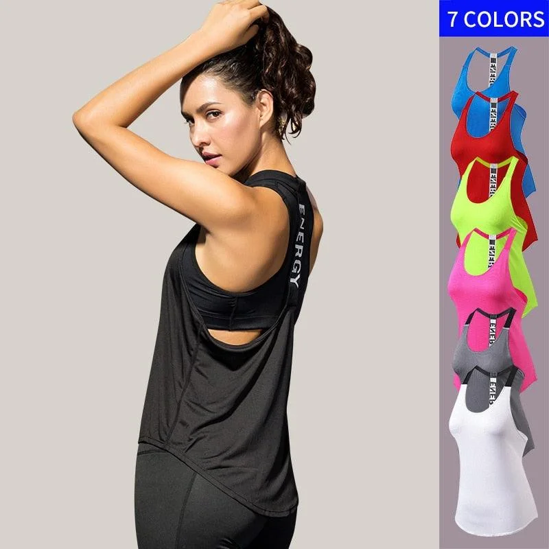 Energy Breathable Athletic Top — Workout Tanks For Women sleep tank top