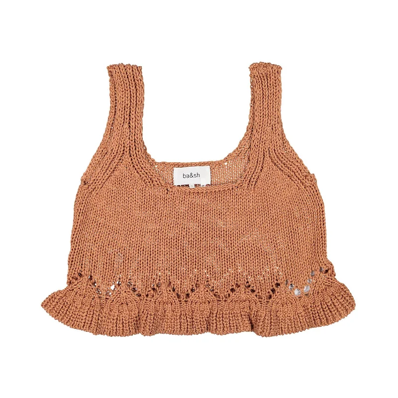 BA-SH Apricot Sfera Sena Tank Top crew neck tank