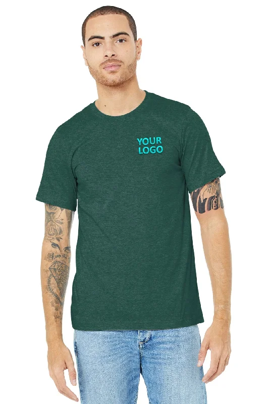 Bella Canvas Unisex Jersey T-Shirt, Forest Rayon Velvet Corduroy