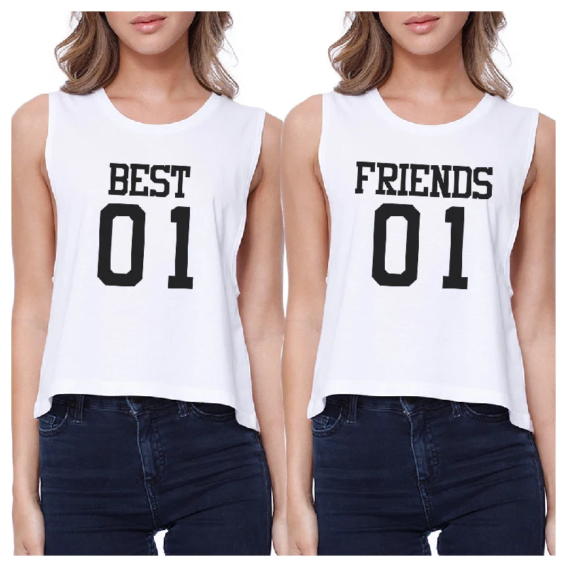 Best01 Friends01 BFF Matching Crop Tank Tops sage tank top
