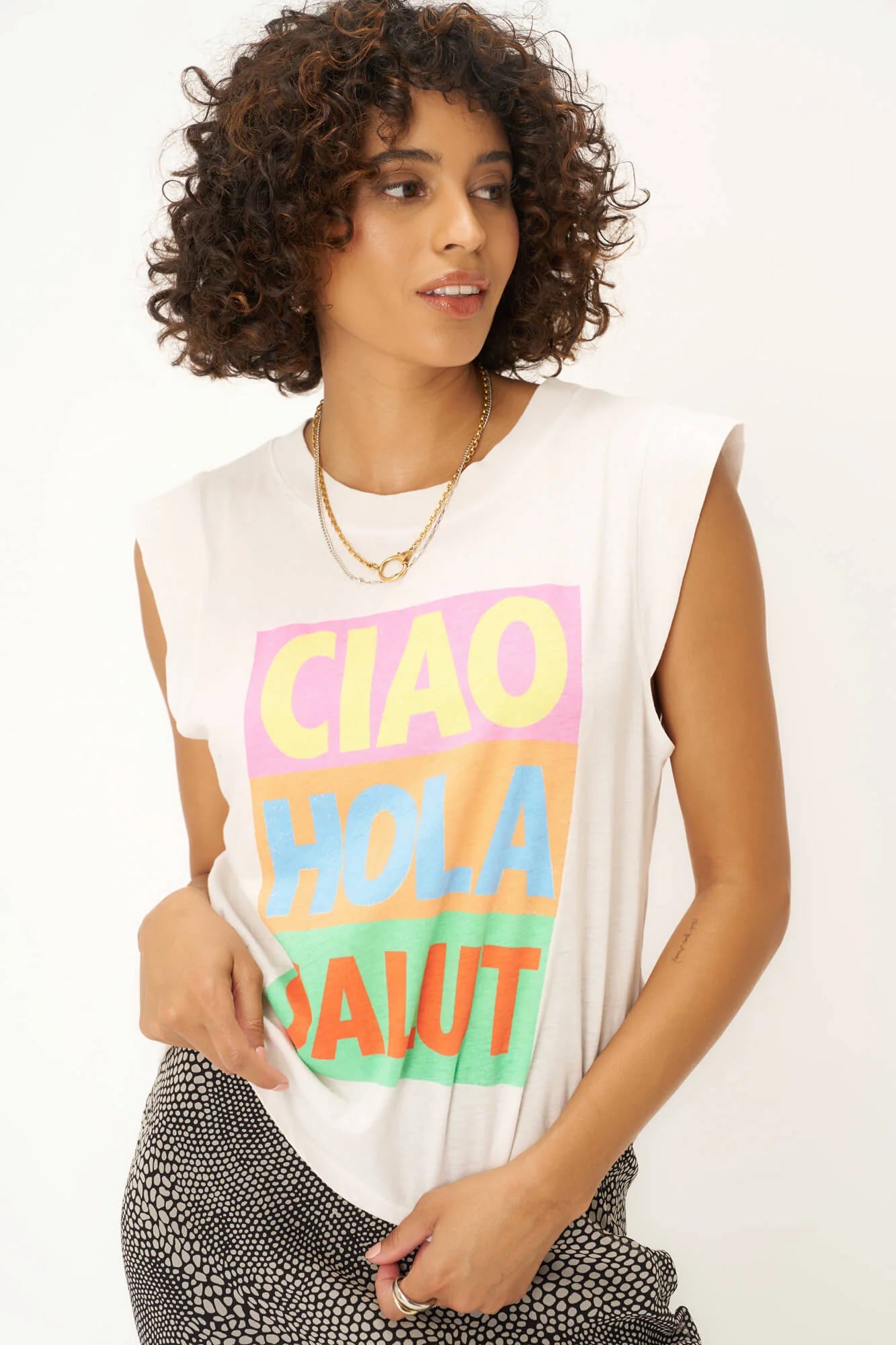 CIAO MUSCLE TANK cropped tank top