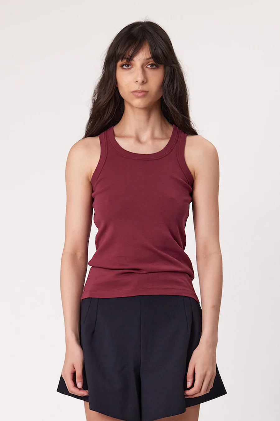 Drew Tank Sangria cherry red tank