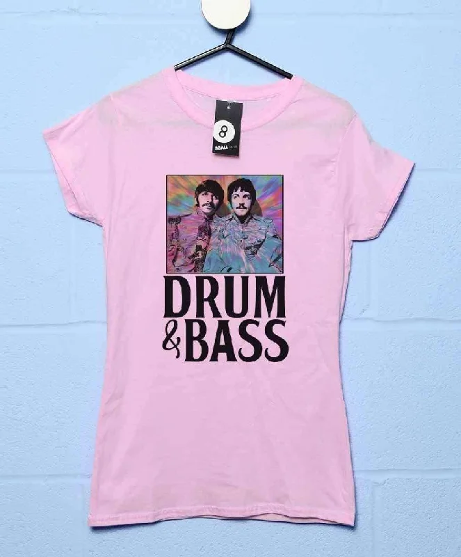 Drum and Bass, Ringo and Paul Womens T-Shirt Mesh Fabric Canvas Fabric Denim Fabric
