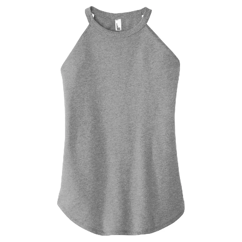 District Women's Grey Frost Perfect Tri Rocker Tank flexible tank top