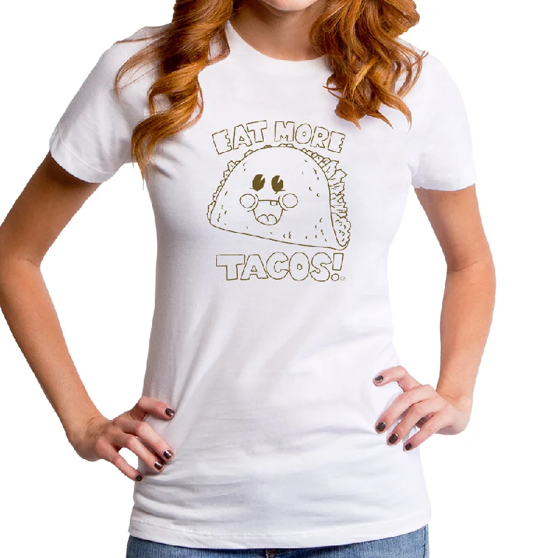 Eat More Tacos Women's T-Shirt Seamless Knitted Crochet