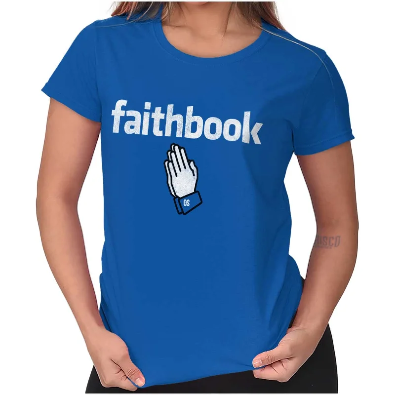 Faithbook Christian Ladies T Shirt Fleece Nylon Spandex