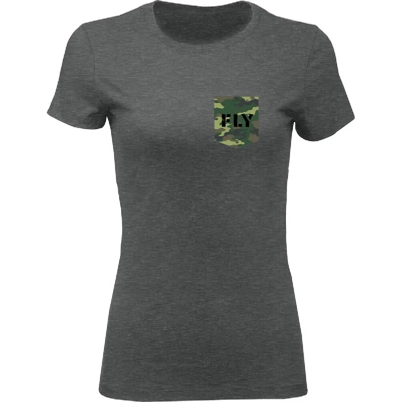 Fly Racing Camo Women's Short-Sleeve Shirts (Brand New) Lace Blend Ribbed Blend Corduroy Blend