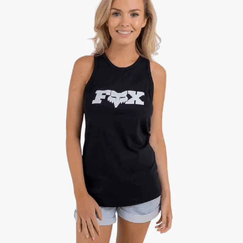 Fox Womens Rival Racer Back Tank Black strapless tank top