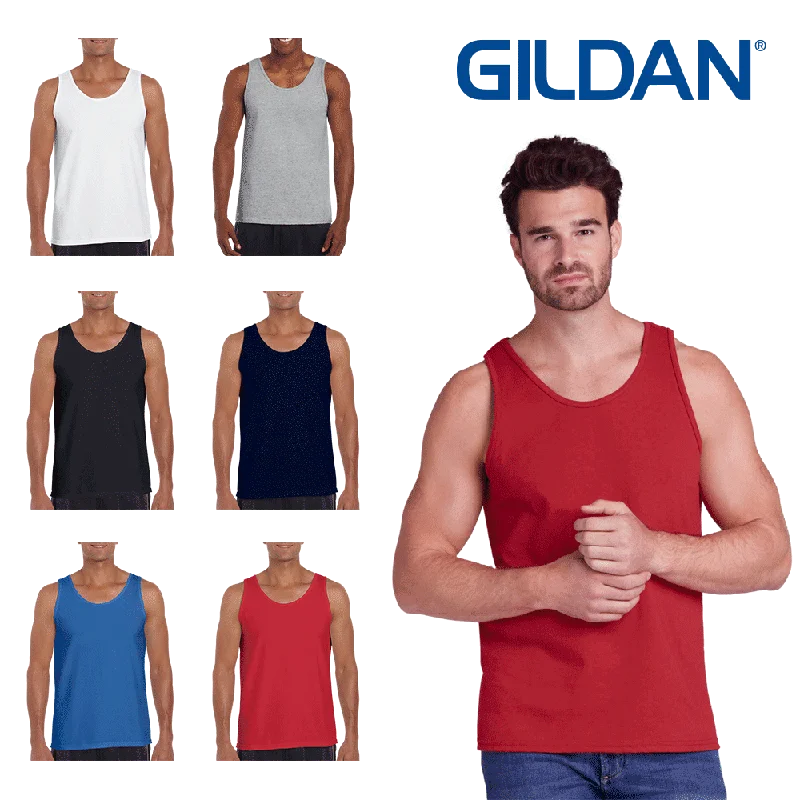 G220 Mens Ultra Cotton Tank Top / Undershirt - Gildan layering tank top