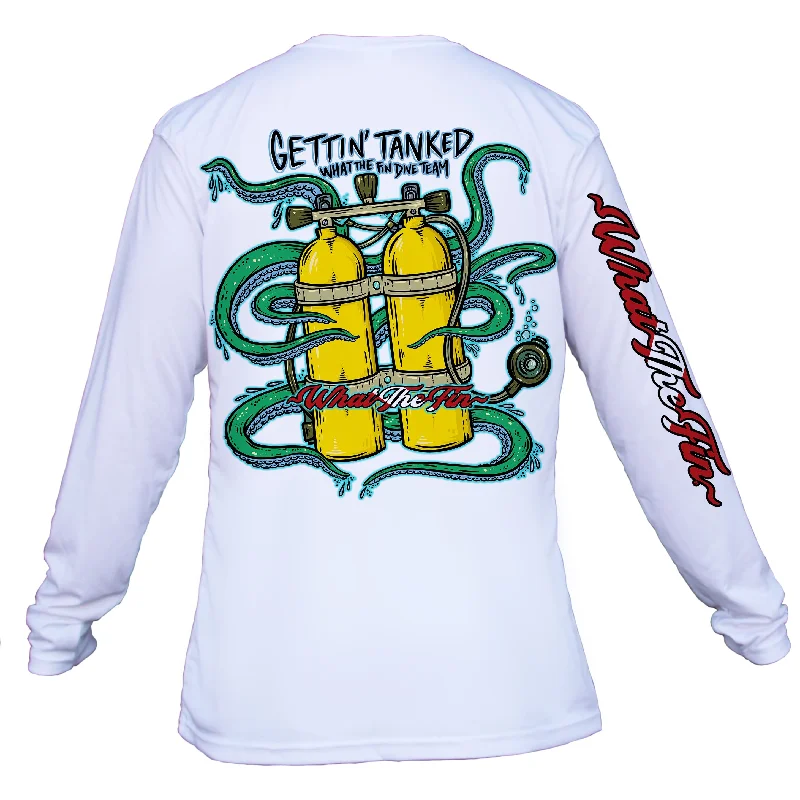 Gettin' Tanked L/S Performance Unisex (ID:I16) v-neck tank top