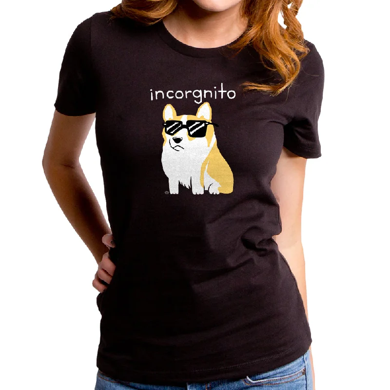 Incorgnito Women's T-Shirt Silk Blend Satin Velvet