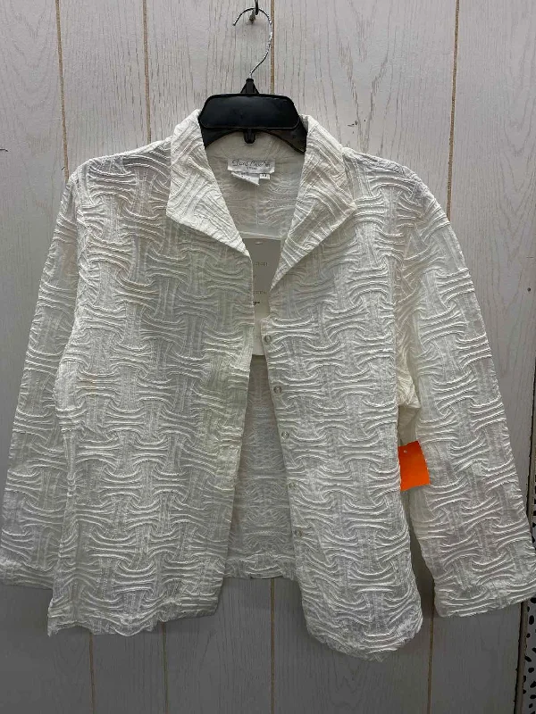 Great Cavalier White Womens Size XL Shirt Jersey Fabric Tulle Fabric Batik Fabric