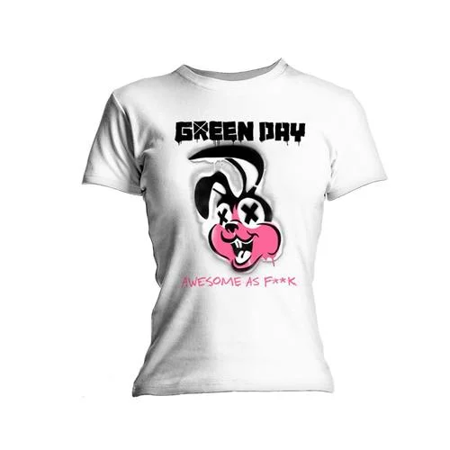 Green Day Road Kill Ladies T-Shirt Hooded Caped Shawl Collar