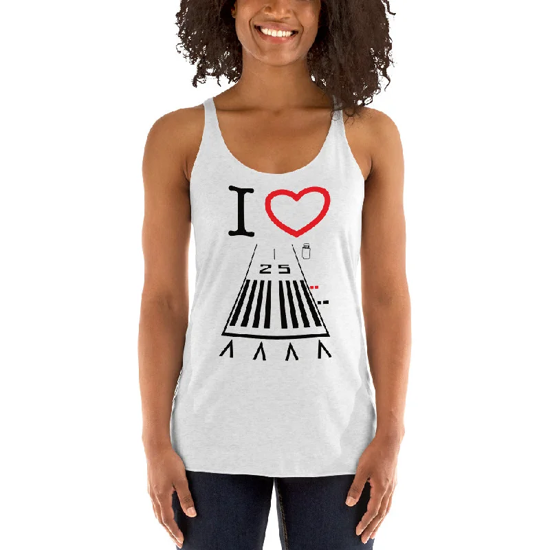 Hawthorne Airport Runway 25 Women's Racerback Tank basic tank top