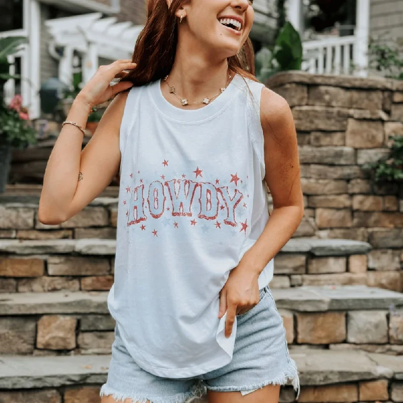 Howdy USA Tank ivory tank top