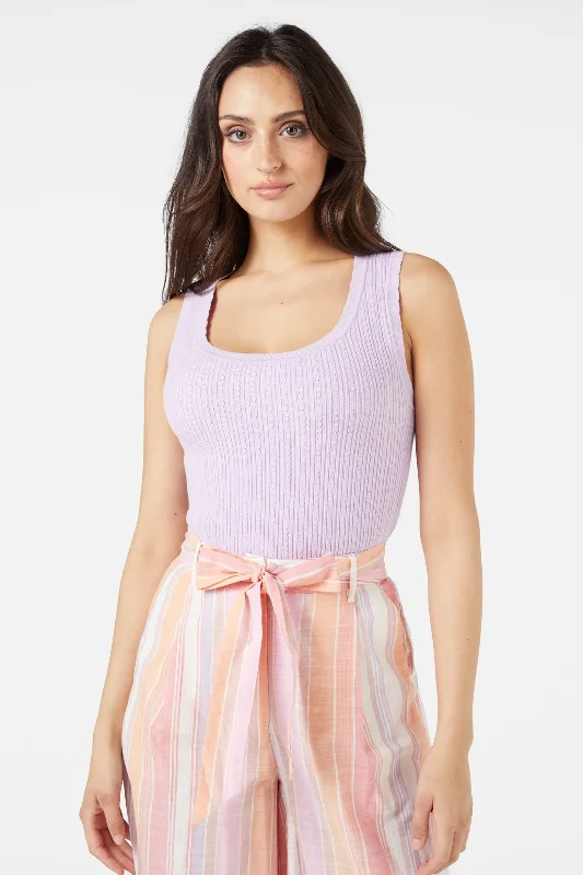 Kara Knit Tank lime green tank